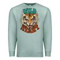 Seafoam wild heart tiger college western Premium Sweatshirt - NancyCooperArtShop