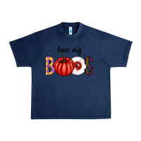 Navy love my boos Urban Heavy Tee - CowhideDigitalArt