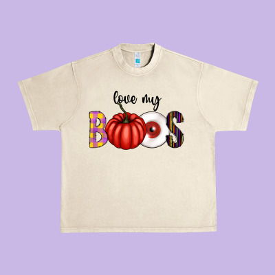 Love My Boos Urban Heavy Tee Designed By Cowhidedigitalart