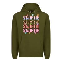 Army Green swiftie Premium Hoodie - LillyAllenDesigns