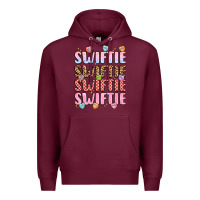 Burgundy swiftie Premium Hoodie - LillyAllenDesigns