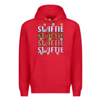 Red swiftie Premium Hoodie - LillyAllenDesigns