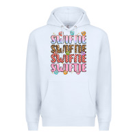 White swiftie Premium Hoodie - LillyAllenDesigns