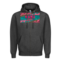 Charcoal Heather pink roses mama of girls license plate Zipper Hoodie - Artiststas