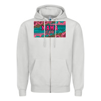 Dove Grey pink roses mama of girls license plate Zipper Hoodie - Artiststas