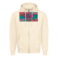 Sandshell pink roses mama of girls license plate Zipper Hoodie - Artiststas