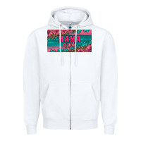 White pink roses mama of girls license plate Zipper Hoodie - Artiststas