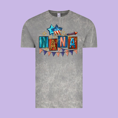 American Nana 4th Of July Vintage Tee Designed By Cowgirlartshop