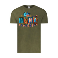 Vintage Olive American Nana 4th of july Vintage Tee - CowGirlArtShop