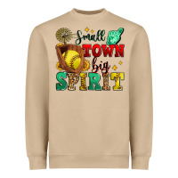 Mushroom small town big spirit softball Heavyweight Sweatshirt - Zillion Design Studio