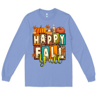 Colony Blue happy fall y'all Long Sleeve Tee - Artiststas