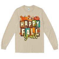 Mushroom happy fall y'all Long Sleeve Tee - Artiststas