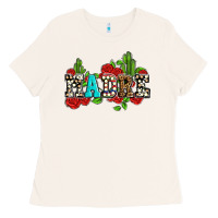 Bone madre with roses and cactus Ladies Tee - AdoDesignShop