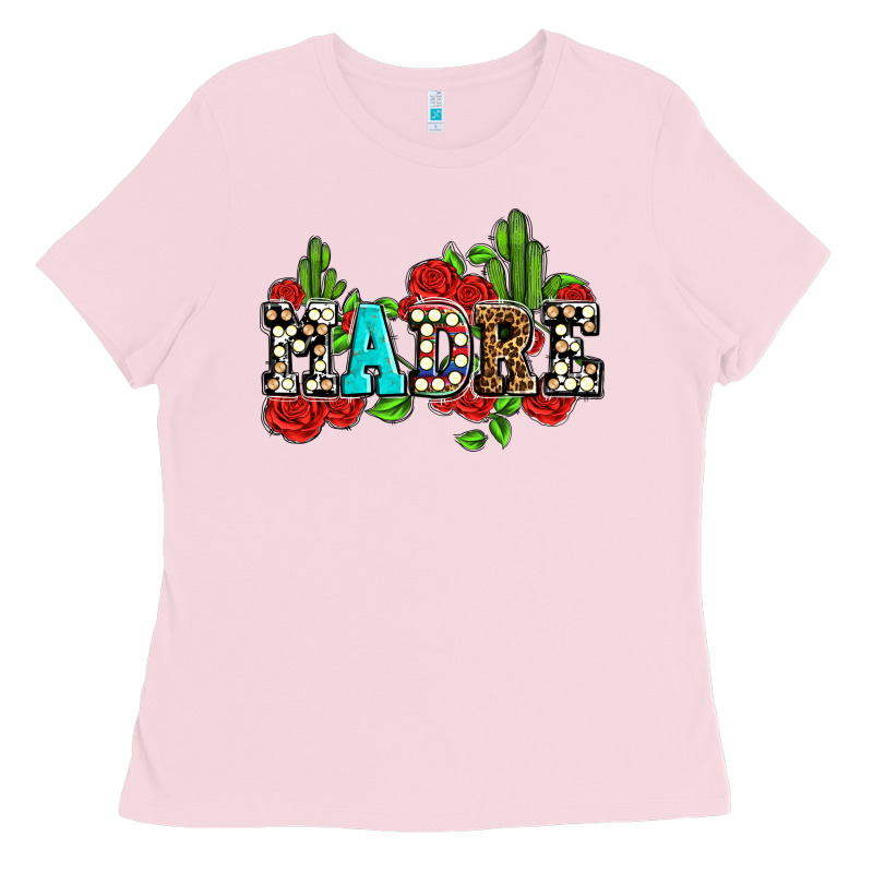 Madre With Roses And Cactus Ladies Tee by AdoDesignShop | Teevron