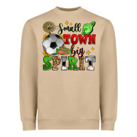 Mushroom small town big spirit soccer Heavyweight Sweatshirt - Zillion Design Studio
