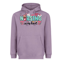 Lavender nursing in my heart Heavyweight Hoodie - MaliasSmallBusiness
