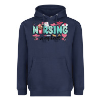 Navy nursing in my heart Heavyweight Hoodie - MaliasSmallBusiness