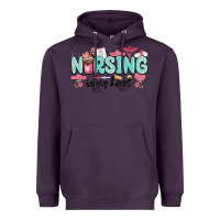 Plum nursing in my heart Heavyweight Hoodie - MaliasSmallBusiness