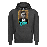 Charcoal Heather johnny cash Zipper Hoodie - AdoDesignShop