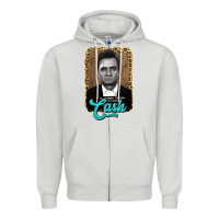 Dove Grey johnny cash Zipper Hoodie - AdoDesignShop