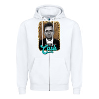 White johnny cash Zipper Hoodie - AdoDesignShop