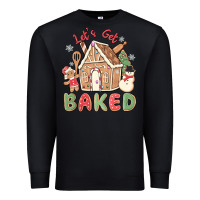 Black let's get baked Premium Sweatshirt - MaliasSmallBusiness