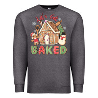 Charcoal Heather let's get baked Premium Sweatshirt - MaliasSmallBusiness
