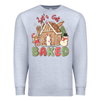Heather Grey let's get baked Premium Sweatshirt - MaliasSmallBusiness