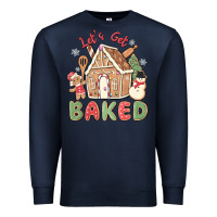 Navy let's get baked Premium Sweatshirt - MaliasSmallBusiness