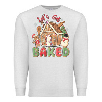 Oatmeal Heather let's get baked Premium Sweatshirt - MaliasSmallBusiness