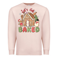 Pale Pink let's get baked Premium Sweatshirt - MaliasSmallBusiness
