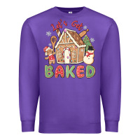 Purple let's get baked Premium Sweatshirt - MaliasSmallBusiness