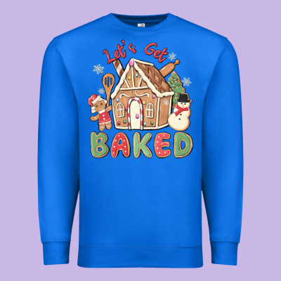 Let's Get Baked Premium Sweatshirt Designed By Maliassmallbusiness