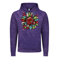 Cloud Purple Cherry sunflower Vintage Hoodie - texasbilliewilder