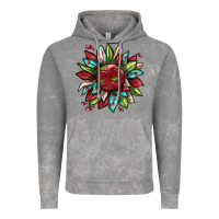 Cloud Rock Cherry sunflower Vintage Hoodie - texasbilliewilder