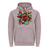 Vintage Zinc Cherry sunflower Vintage Hoodie - texasbilliewilder