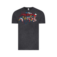 Vintage Black American Nurse 4th of July Vintage Tee - CowGirlArtShop