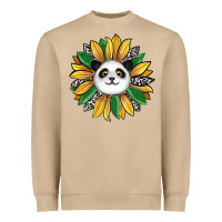 Mushroom panda sunflower Heavyweight Sweatshirt - RanaPortraitStore