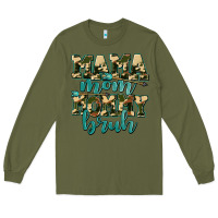 Army Green mama mom mommy bruh with arrow Long Sleeve Tee - AdoDesignShop