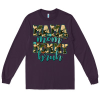 Plum mama mom mommy bruh with arrow Long Sleeve Tee - AdoDesignShop