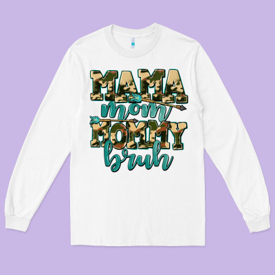 Mama Mom Mommy Bruh With Arrow Long Sleeve Tee Designed By Adodesignshop
