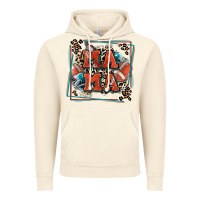 Vintage Artic American football mama with leopard Vintage Hoodie - Zillion Design Studio