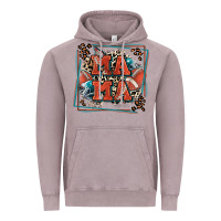 Vintage Zinc American football mama with leopard Vintage Hoodie - Zillion Design Studio