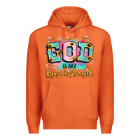 Carrot god is my refuge and strength Premium Hoodie - LillyAllenDesigns
