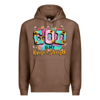Chestnut god is my refuge and strength Premium Hoodie - LillyAllenDesigns