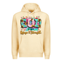 Pina Colada god is my refuge and strength Premium Hoodie - LillyAllenDesigns