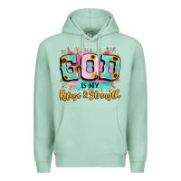 Seafoam god is my refuge and strength Premium Hoodie - LillyAllenDesigns