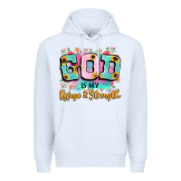 White god is my refuge and strength Premium Hoodie - LillyAllenDesigns
