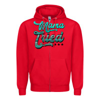 Red mama tried aztec turquoise Zipper Hoodie - AdoDesignShop
