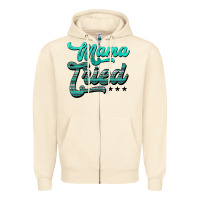 Sandshell mama tried aztec turquoise Zipper Hoodie - AdoDesignShop
